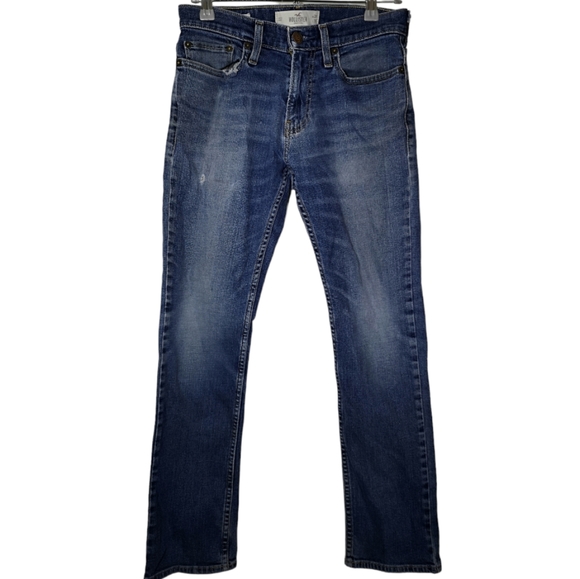 Hollister Epic Flex  Slim Straight  Men's Jeans  Blue Denim  Size 28x30 - Picture 1 of 12